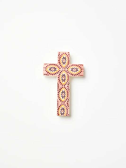 Samira Small Cross - Pink Eyes