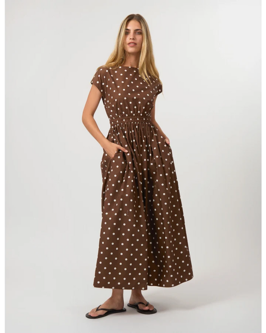 STELLA + GEMMA | Dion Dress - Chocolate Spot