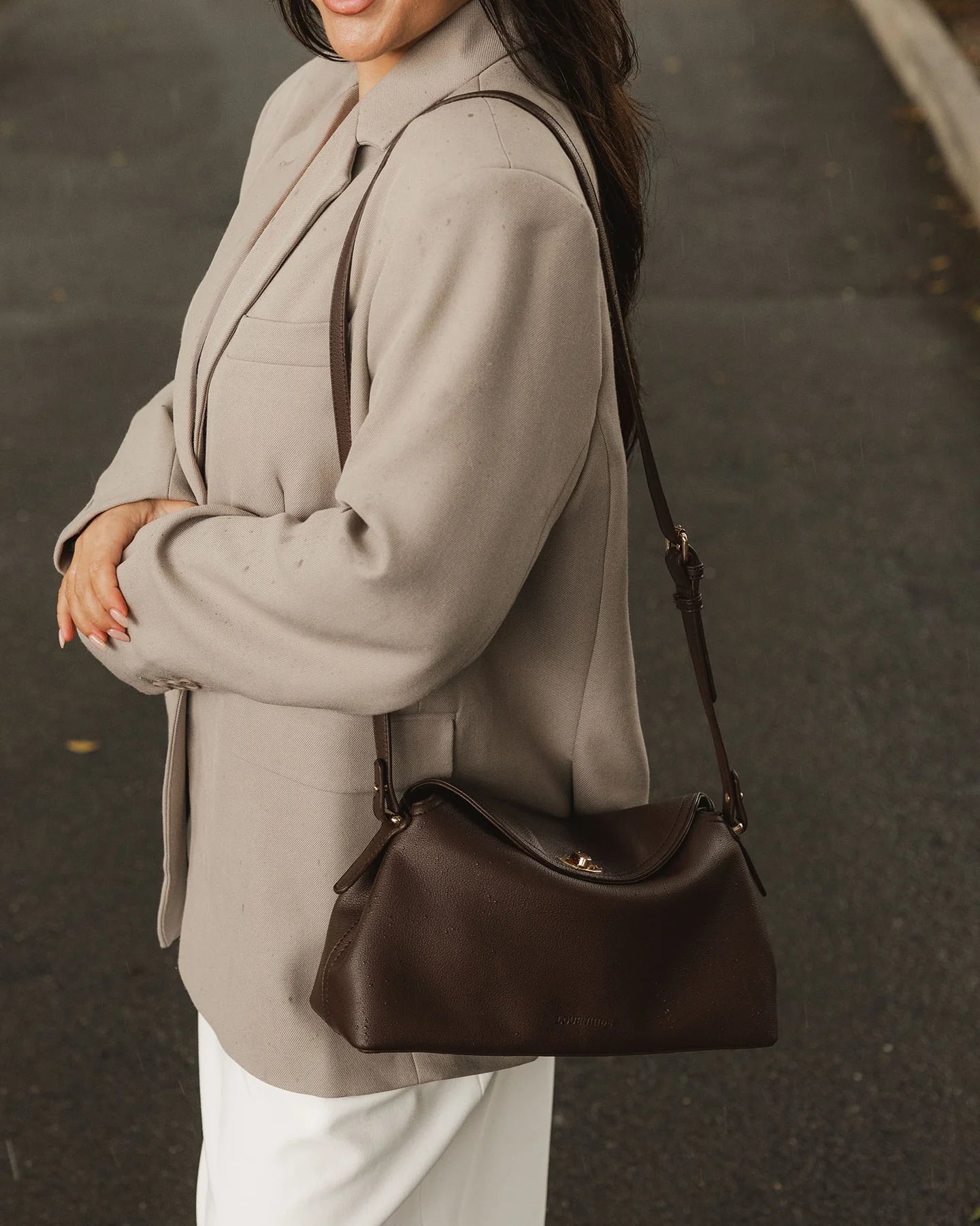 LOUENHIDE | Nicole Handbag - Chocolate