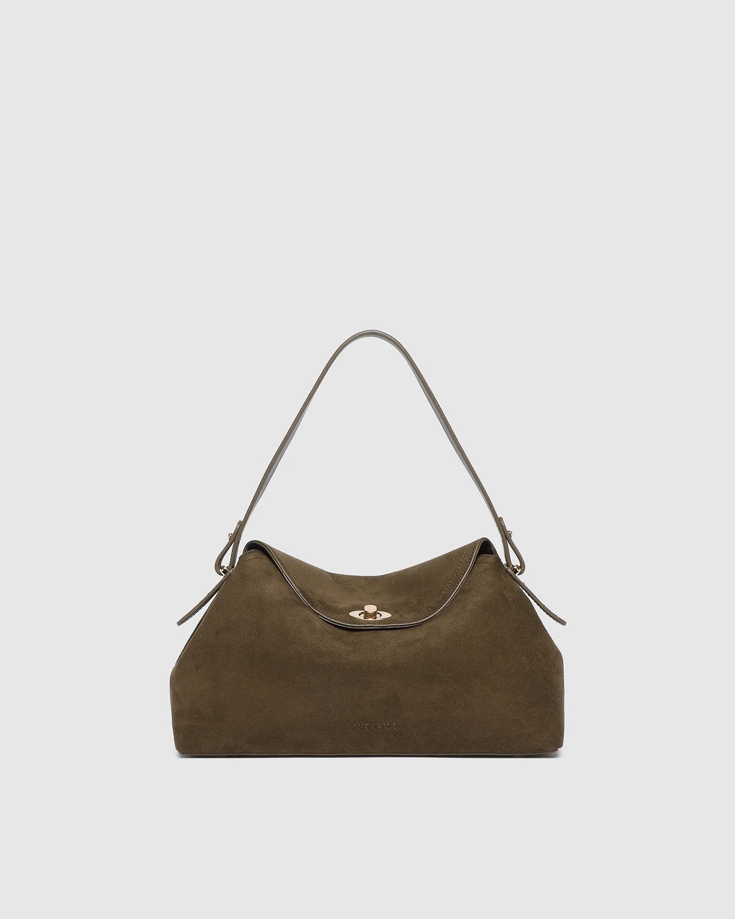LOUENHIDE | Nicole Handbag - Suedette Olive