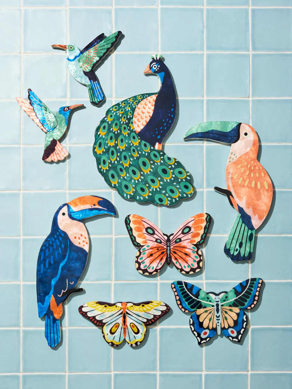Canopy Peach Toucan wall Art