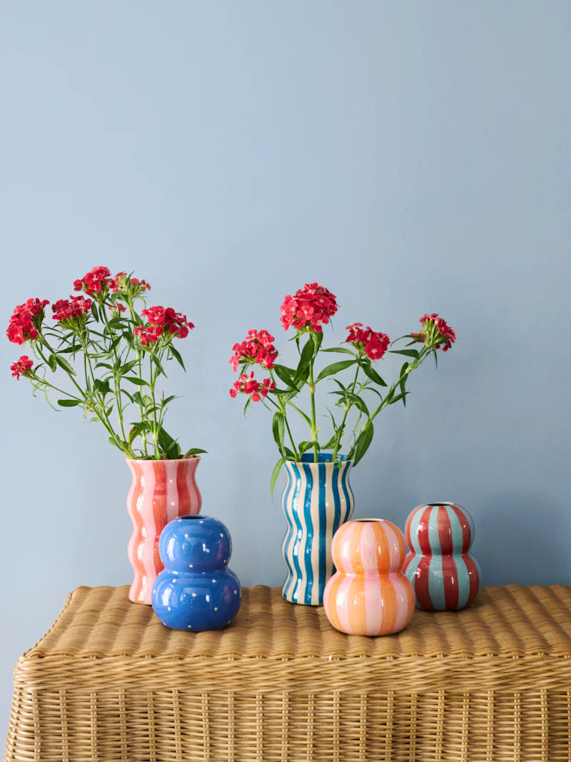 Palma Red Stripe Vase