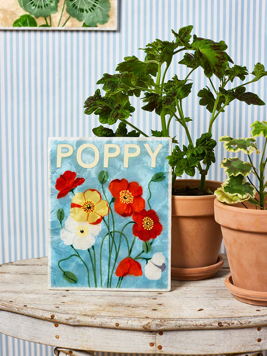 Market wall art Poppy