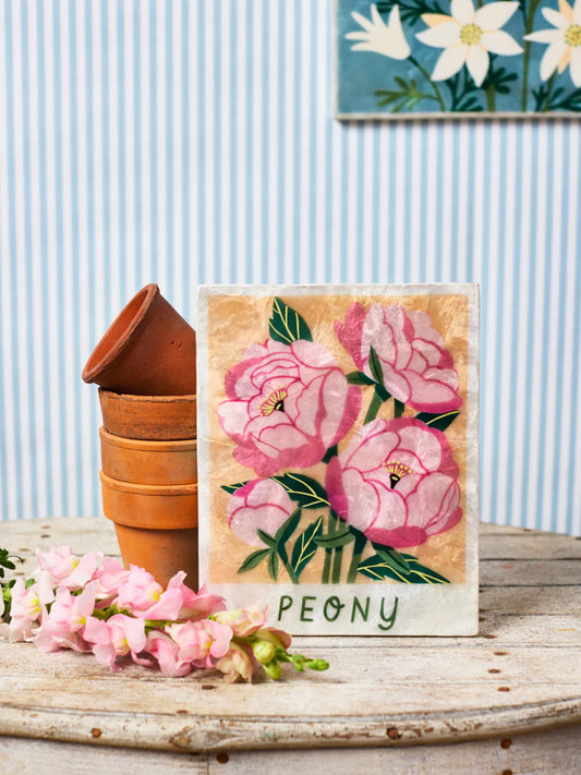 Market wall art Peony
