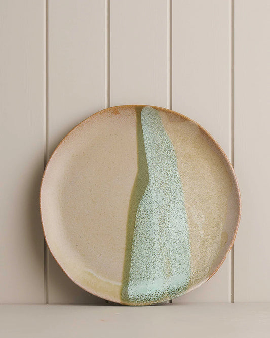 Round platter - Green tate