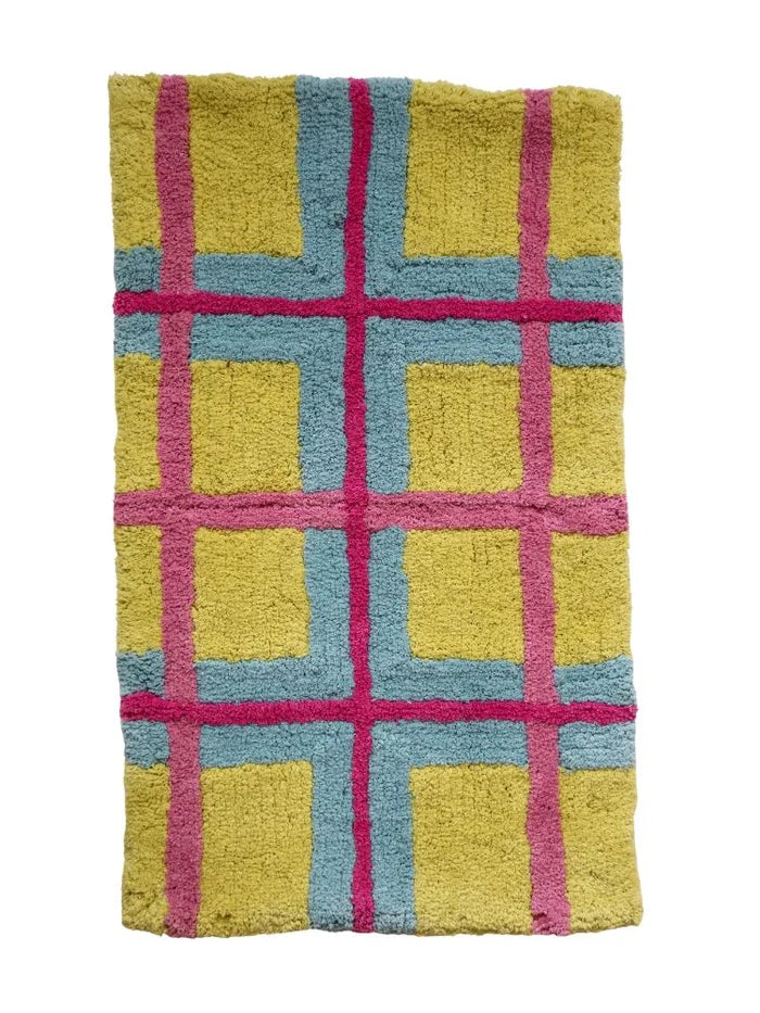 MOSEY ME | Pollen plaid Bath Mat