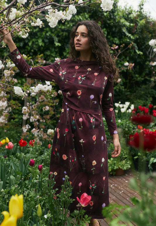 Elena Dress - Bloom Tile