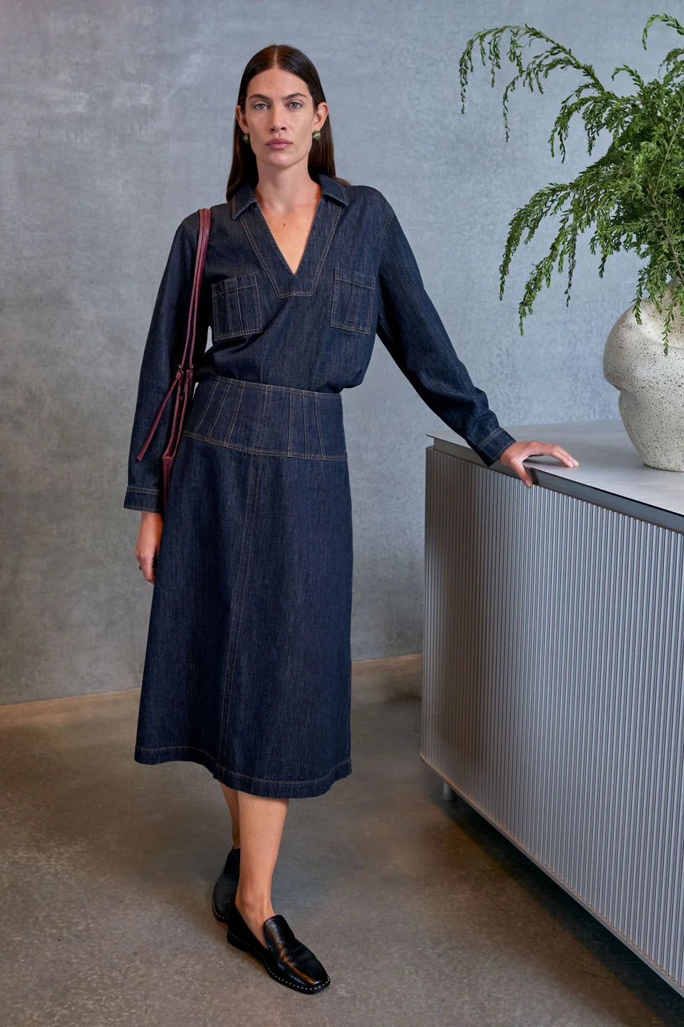 ELK | Valor skirt - Dark Blue Wash