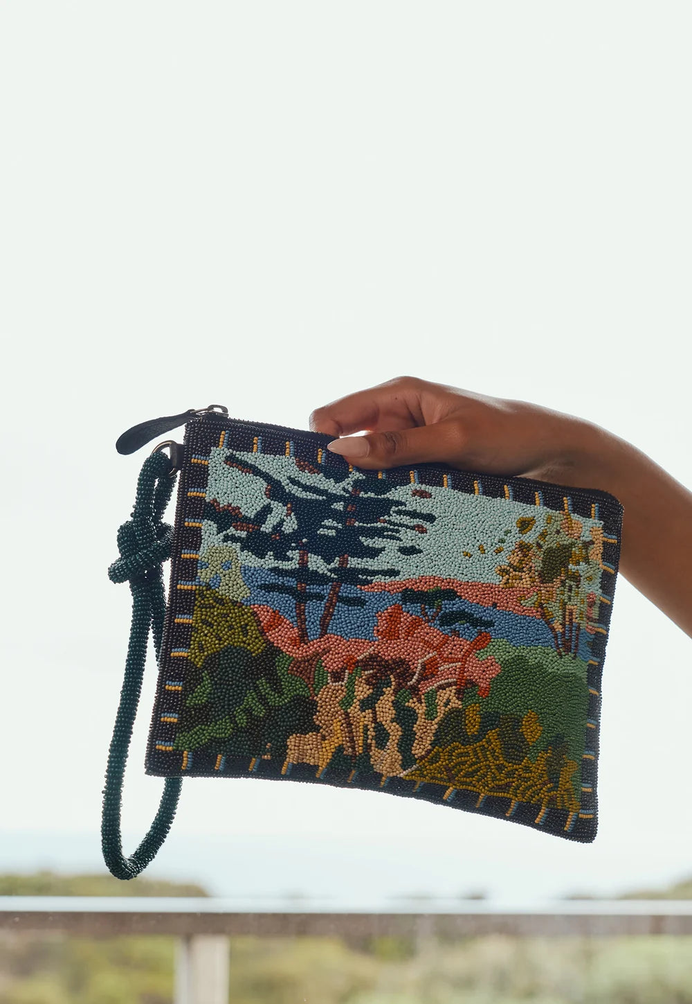 Beaded Line Clutch