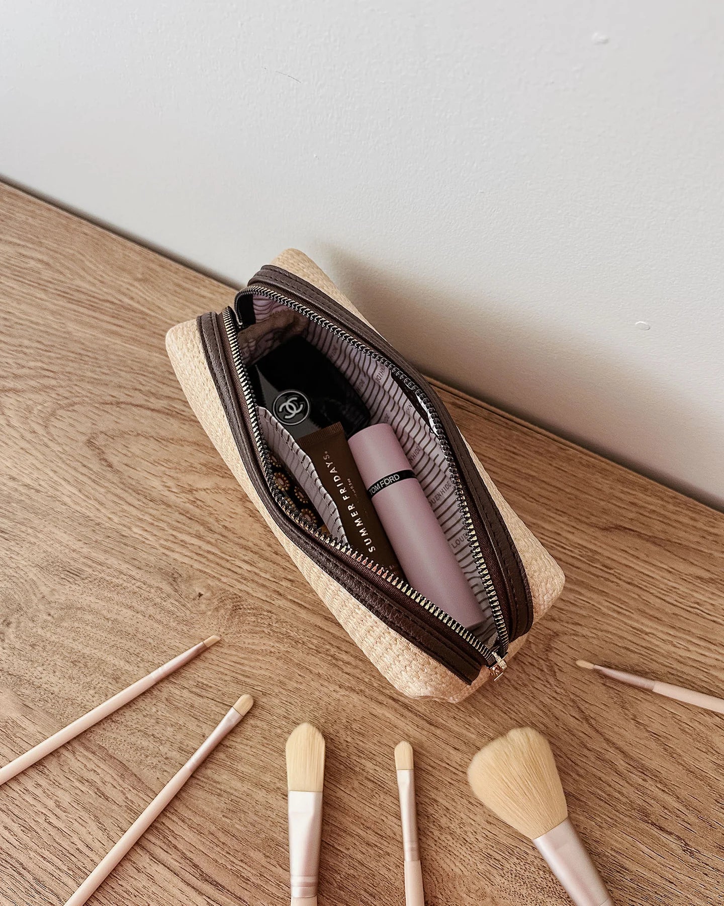 Brianna Makeup bag - chocolate