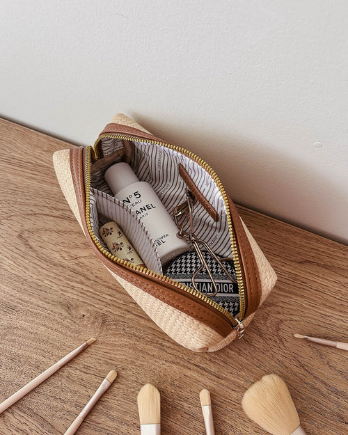 Brianna Makeup bag - Tan