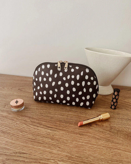 Baby Nancy Makeup Bag - Chocolate Raindrop