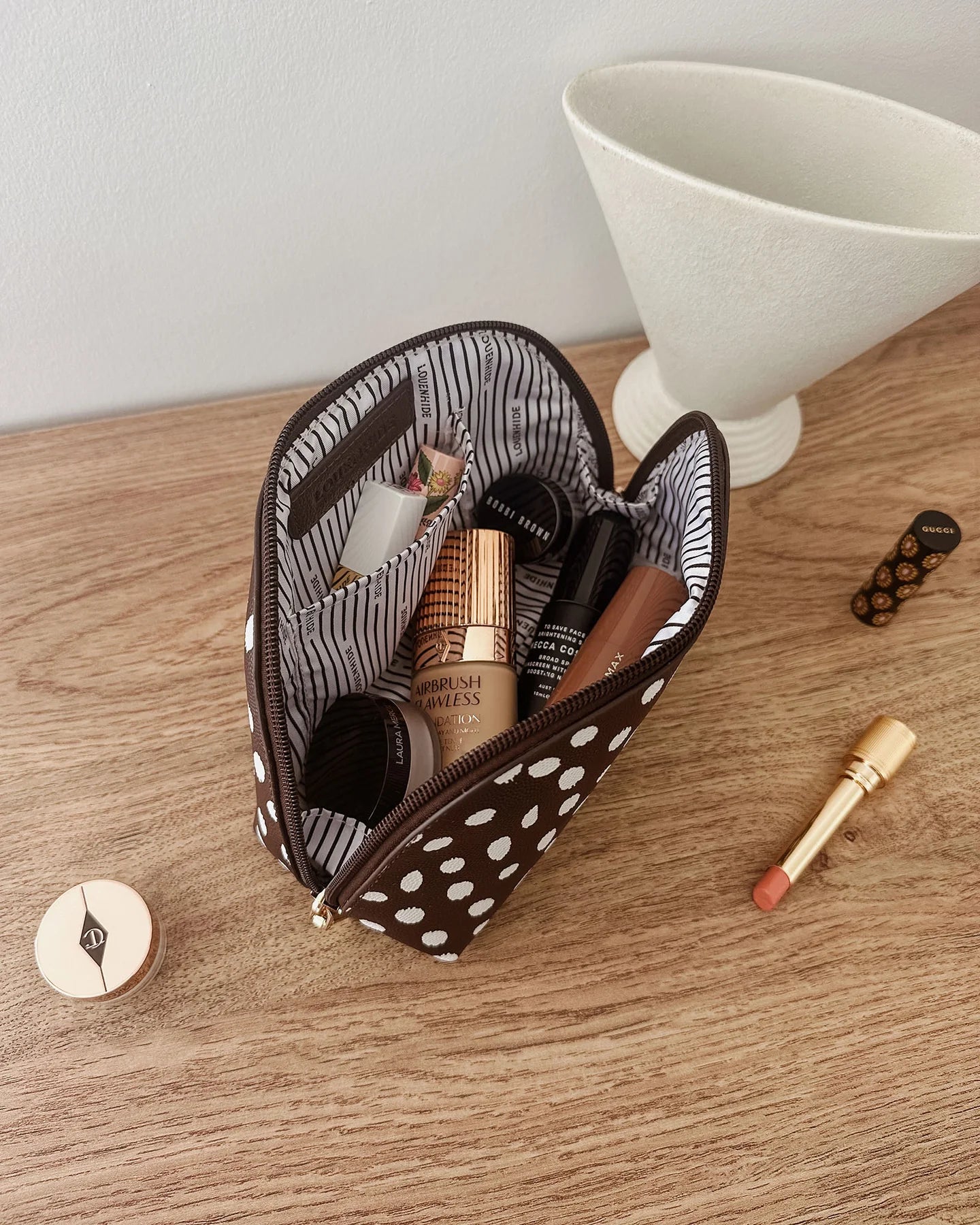 Baby Nancy Makeup Bag - Chocolate Raindrop
