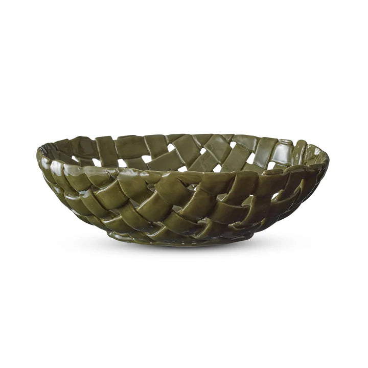 Woven Green Bowl