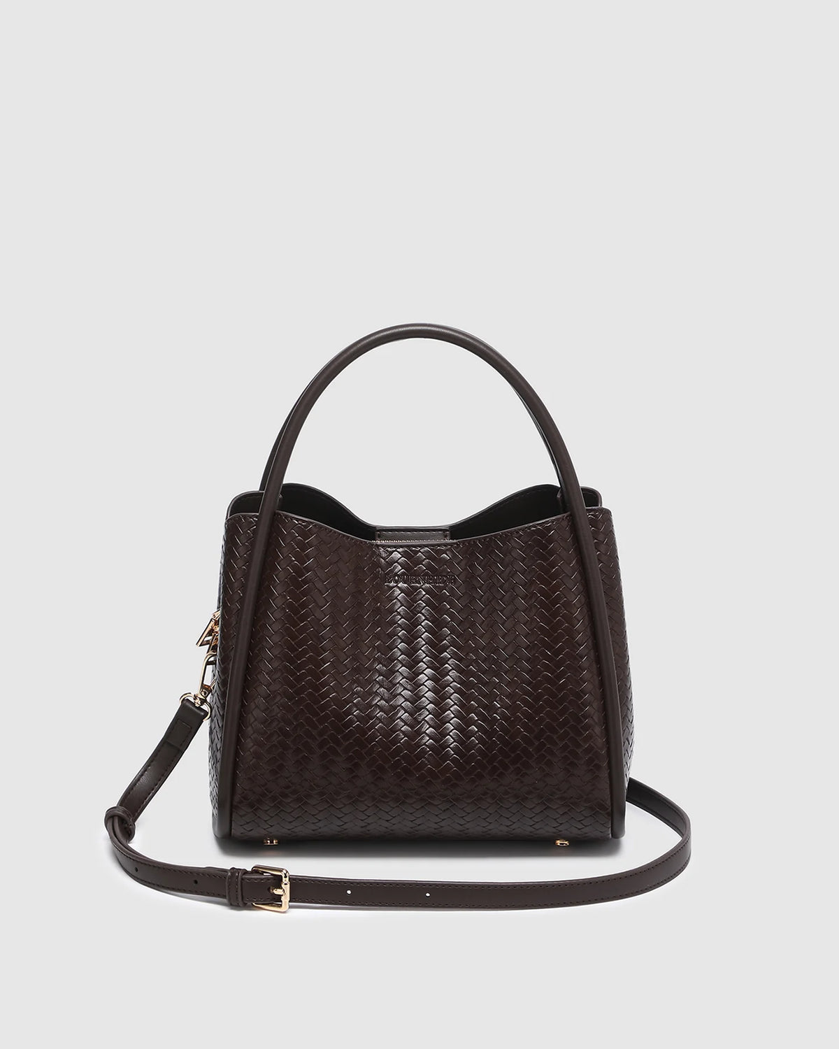 LOUENHIDE | Steffie Mini Tote - Woven Chocolate