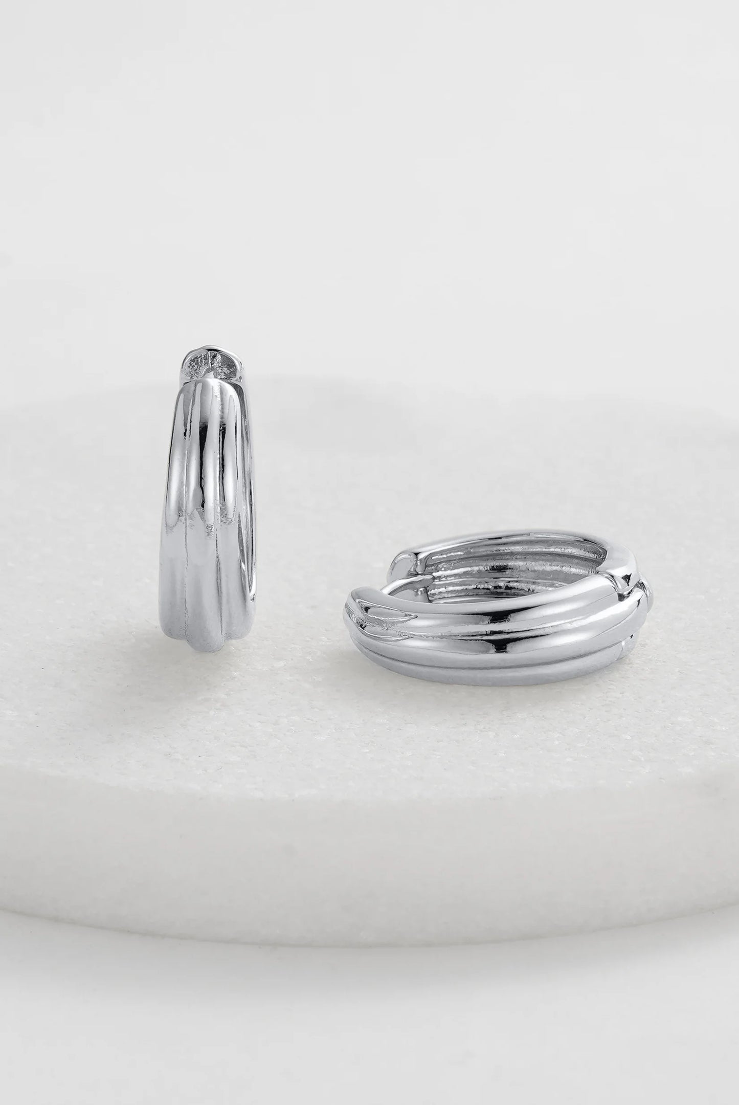 Paris Huggie Silver