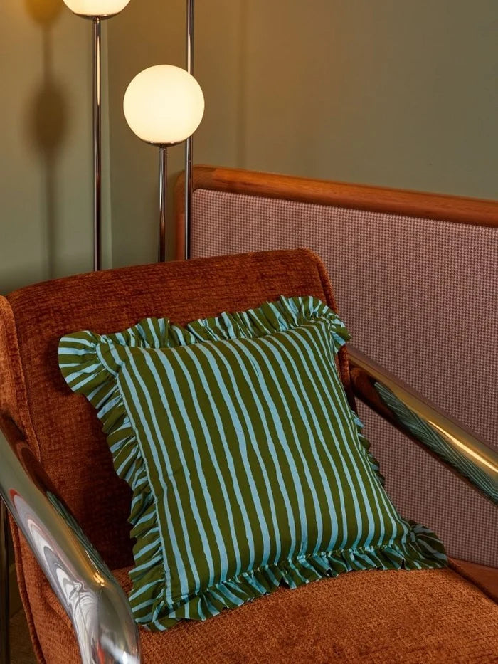 MOSEY ME | Strokes Ruffle Cushion