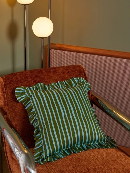 MOSEY ME | Strokes Ruffle Cushion