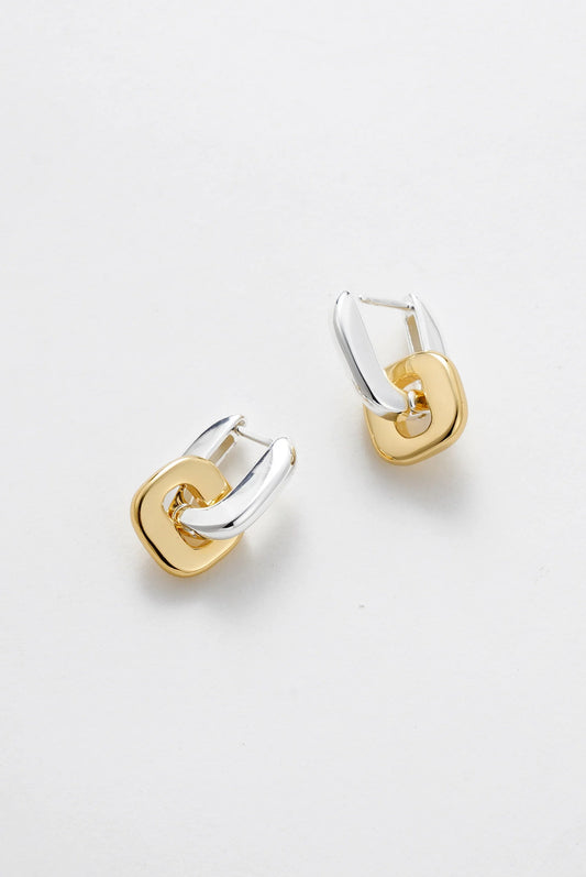 Ella earings - Gold Silver