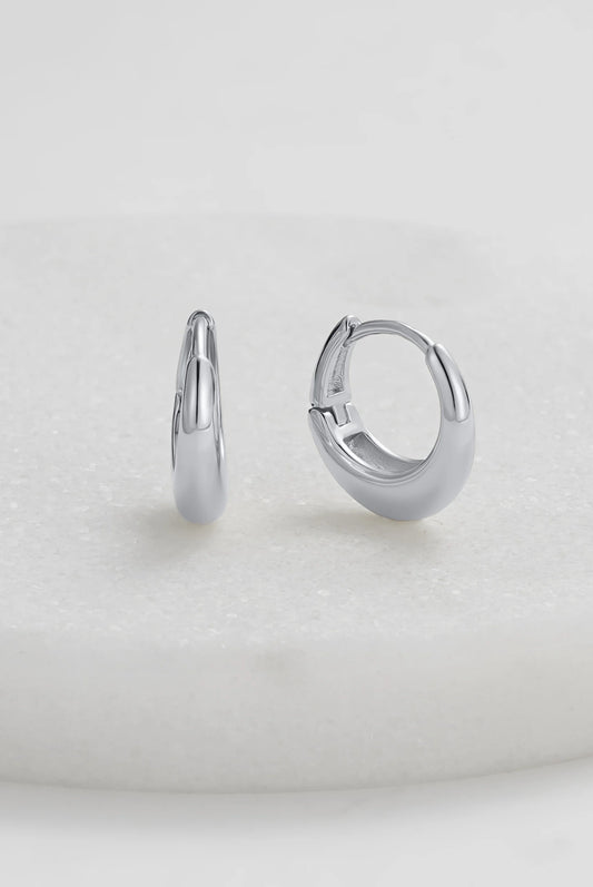 Cleo Hoop Small - Silver