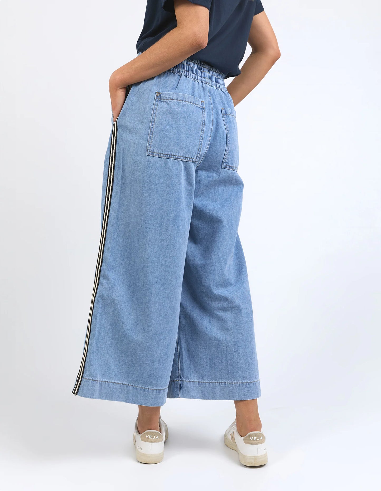Gretta wide Leg Pant - Light  Blue