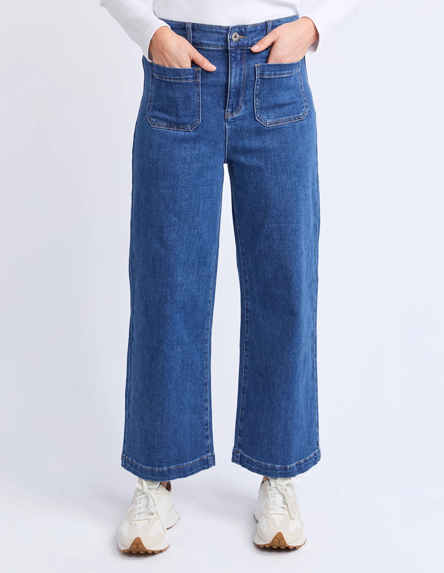 ELM | Alyssa Front pocket Jean - Mid Blue