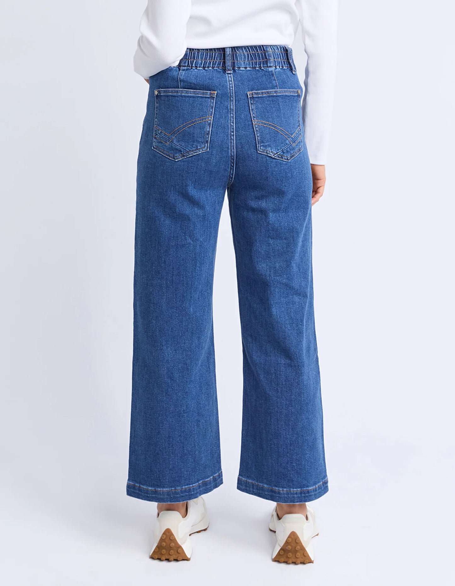 ELM | Alyssa Front pocket Jean - Mid Blue