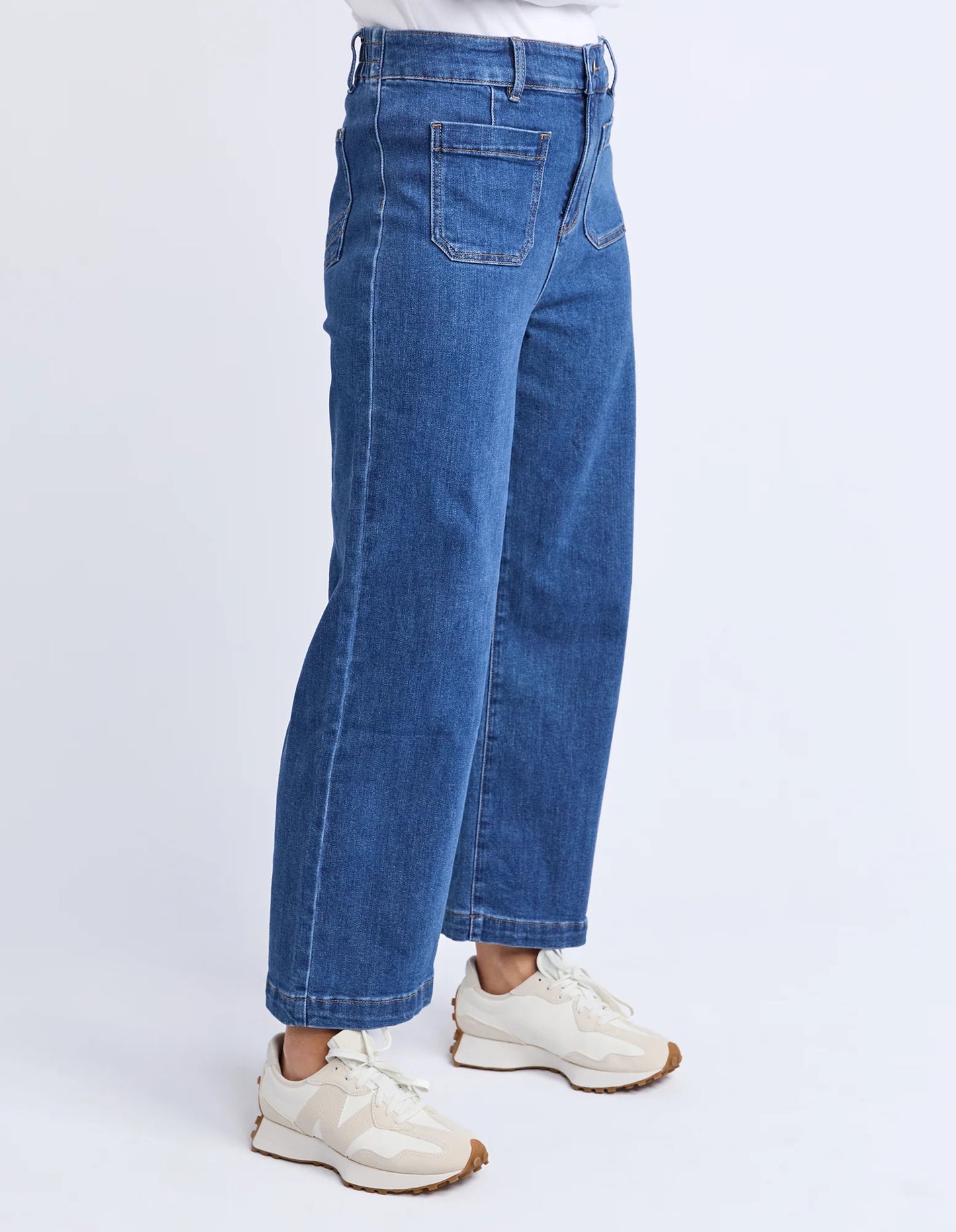 ELM | Alyssa Front pocket Jean - Mid Blue