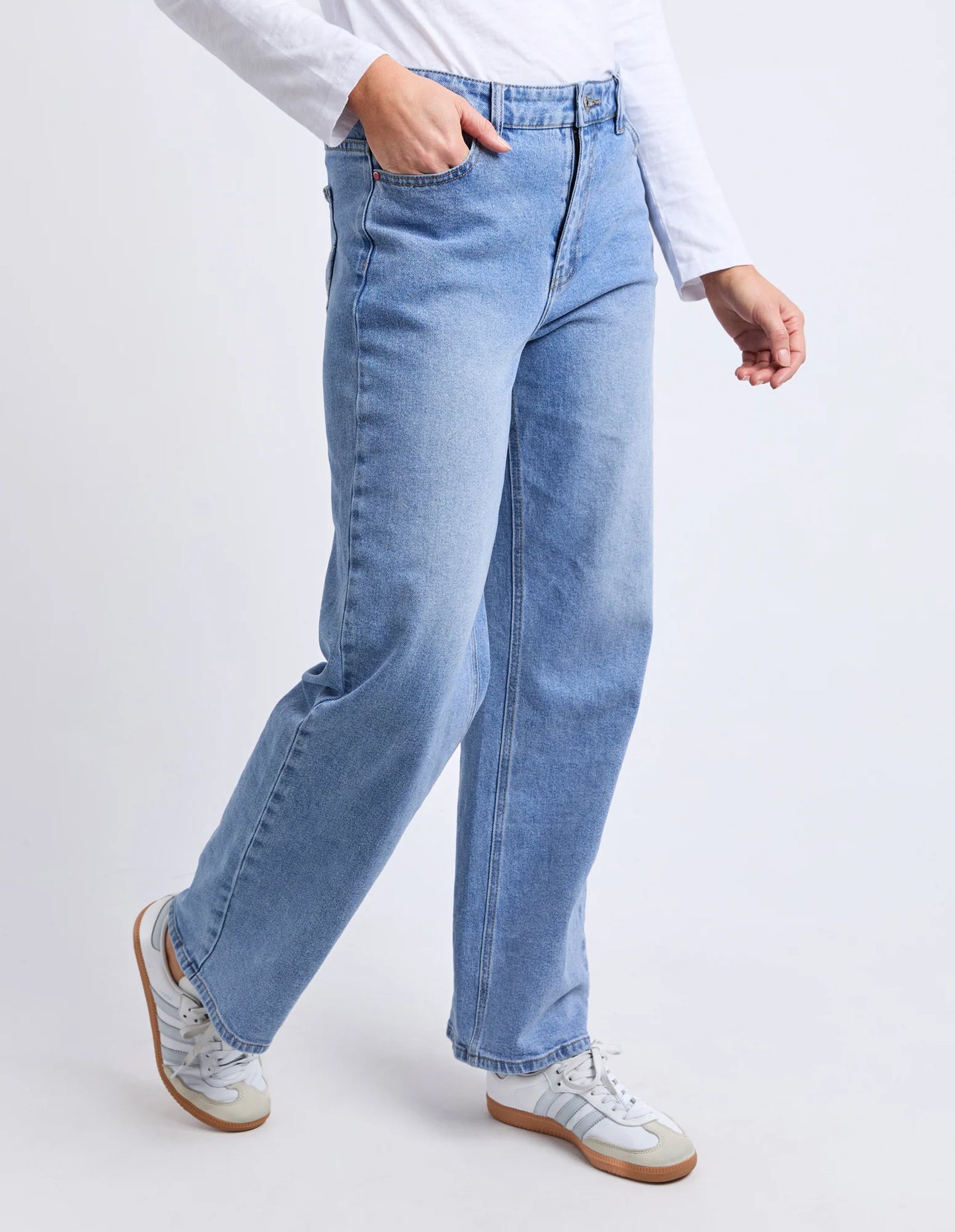 ELM | Evie Straight Leg Jean - Mid Blue