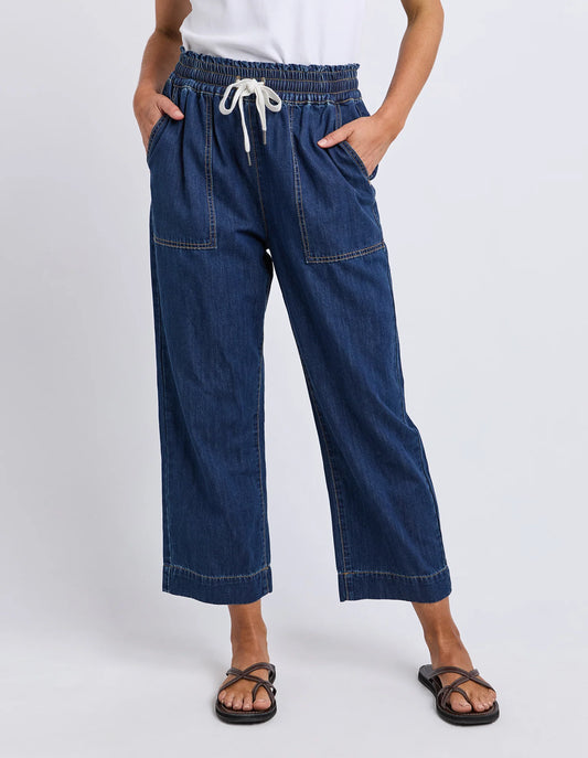 Greta Slim Leg Denim Pant - Extra Dark Wash