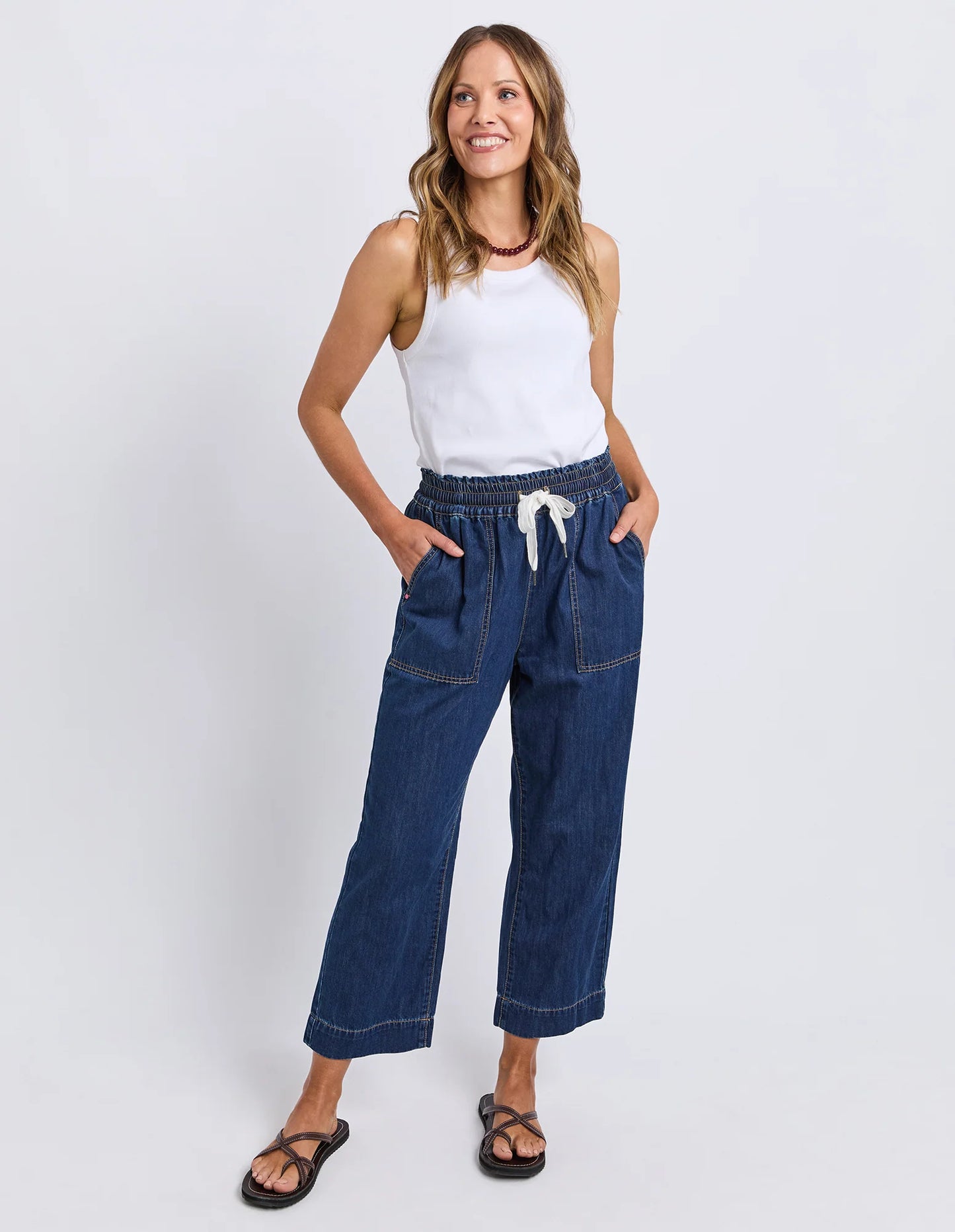 Greta Slim Leg Denim Pant - Extra Dark Wash