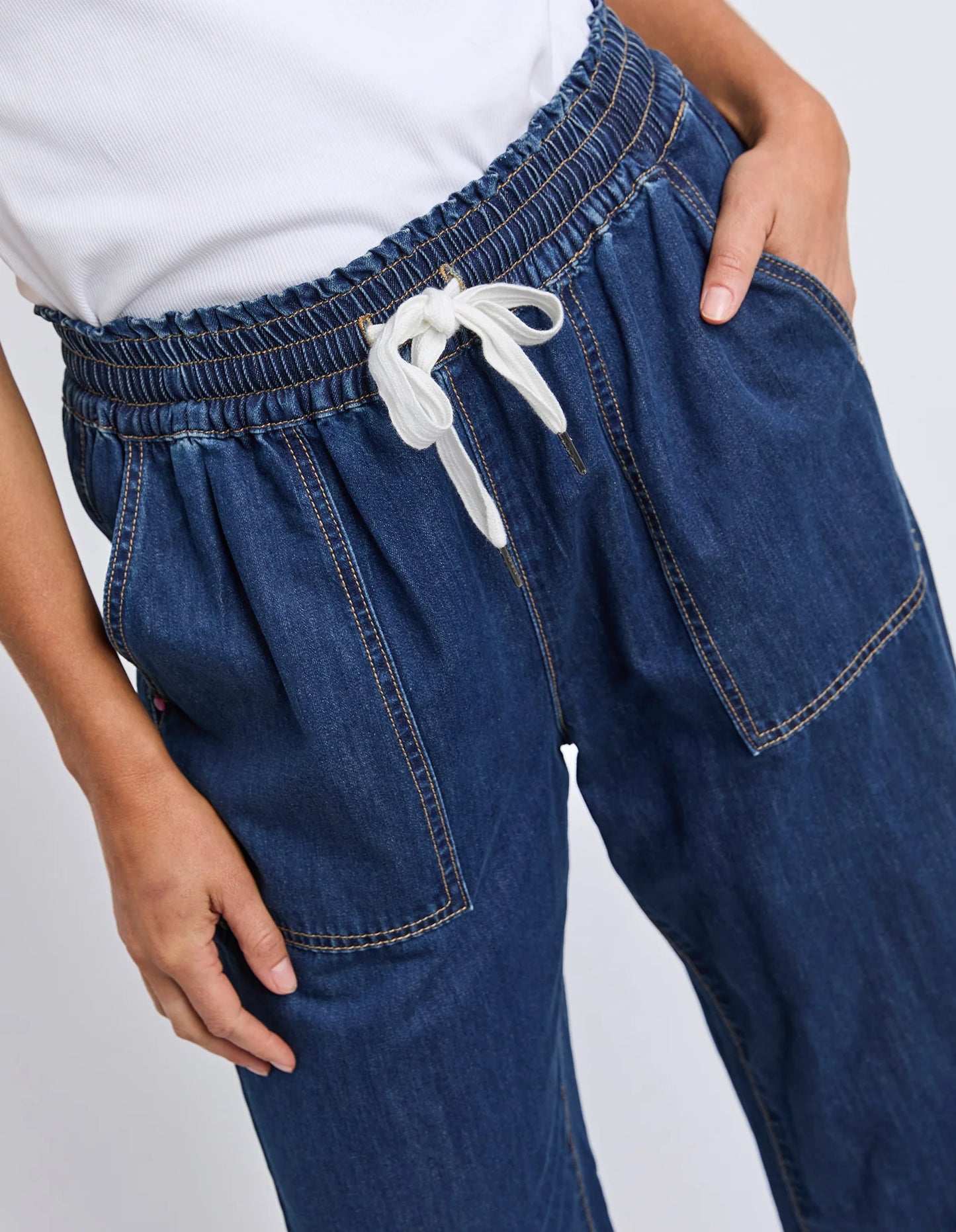 Greta Slim Leg Denim Pant - Extra Dark Wash