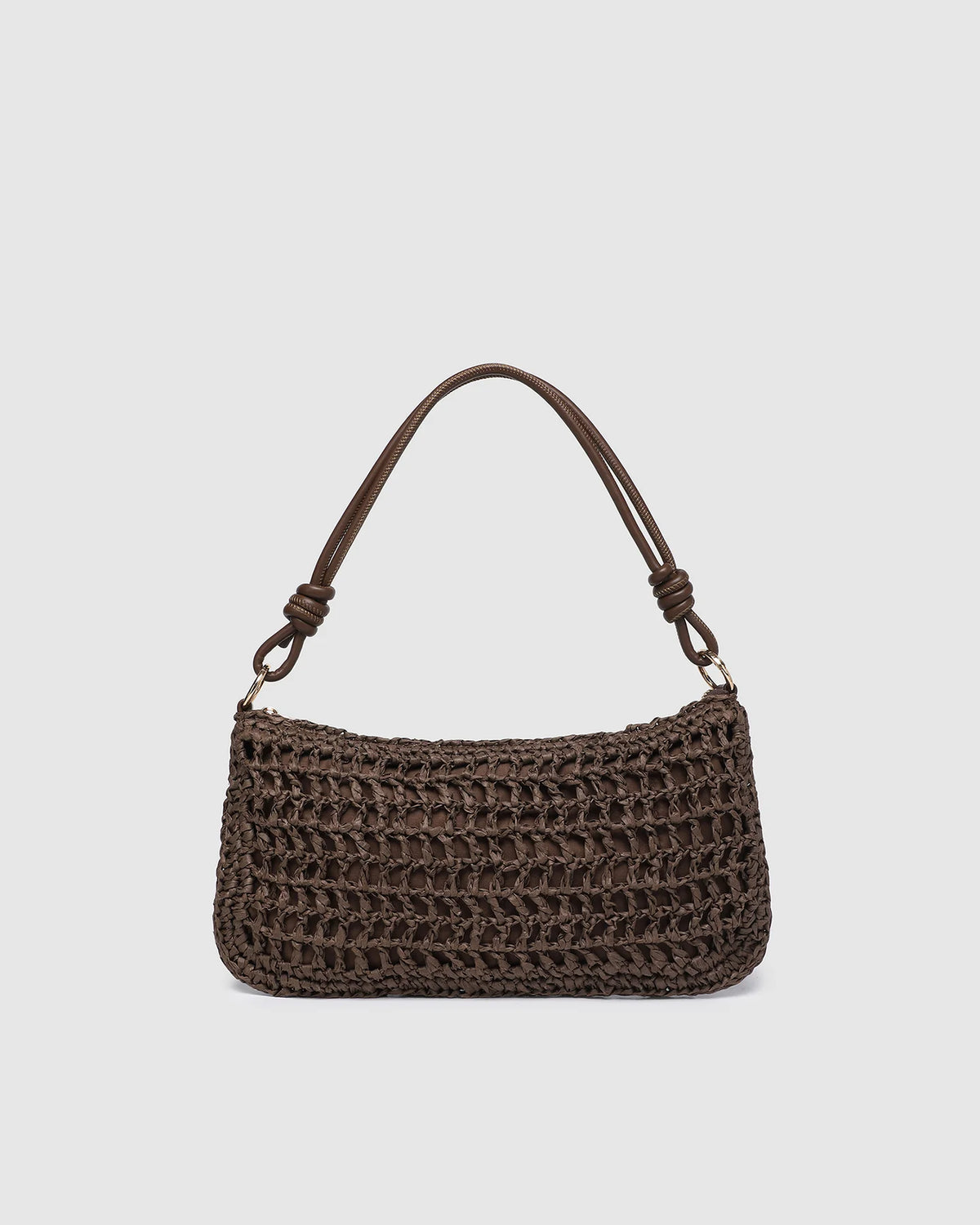 LOUENHIDE | Rani Woven shoulder Bag - Chocolate