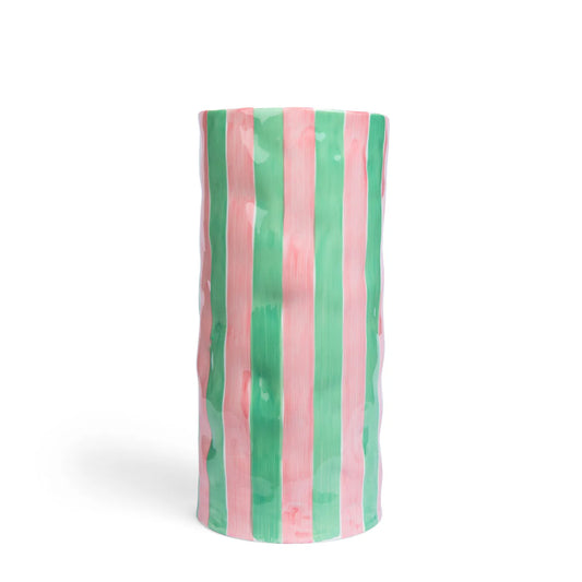 Large Vase - Pink & Mint Green