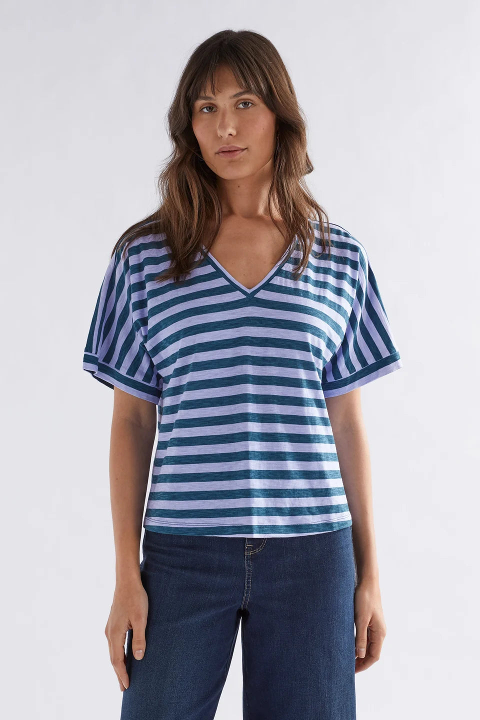 ELK | Seter Organic V Tee - Peacock Haze