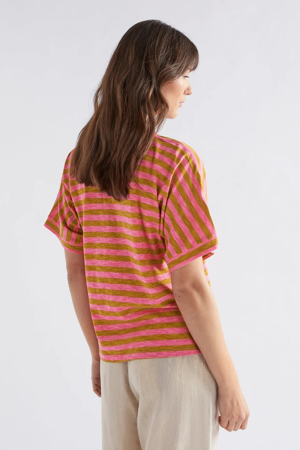 ELK | Seter Organic V Tee - Honey Gold Pink