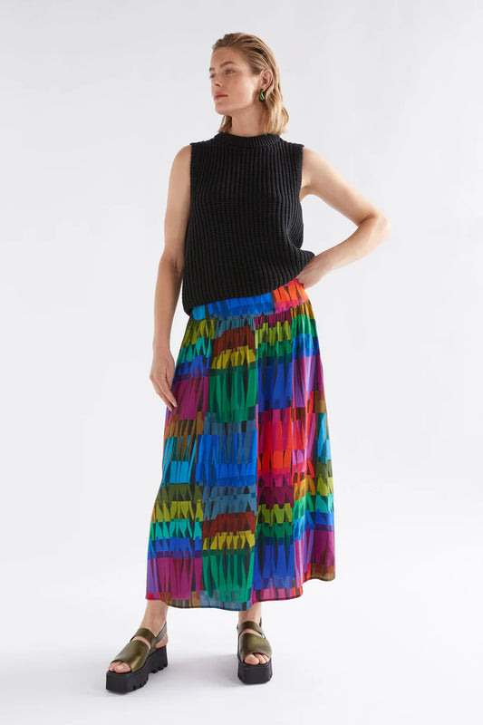 Lind Dark Print | Reva Skirt