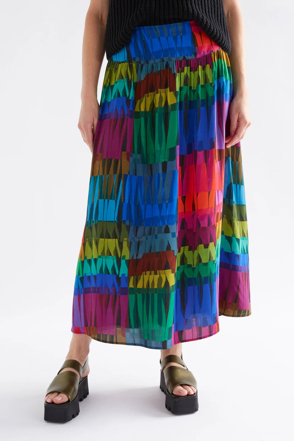 Lind Dark Print | Reva Skirt