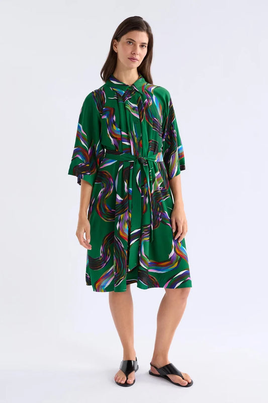 ELK | Metz Short Dress - Facet Print