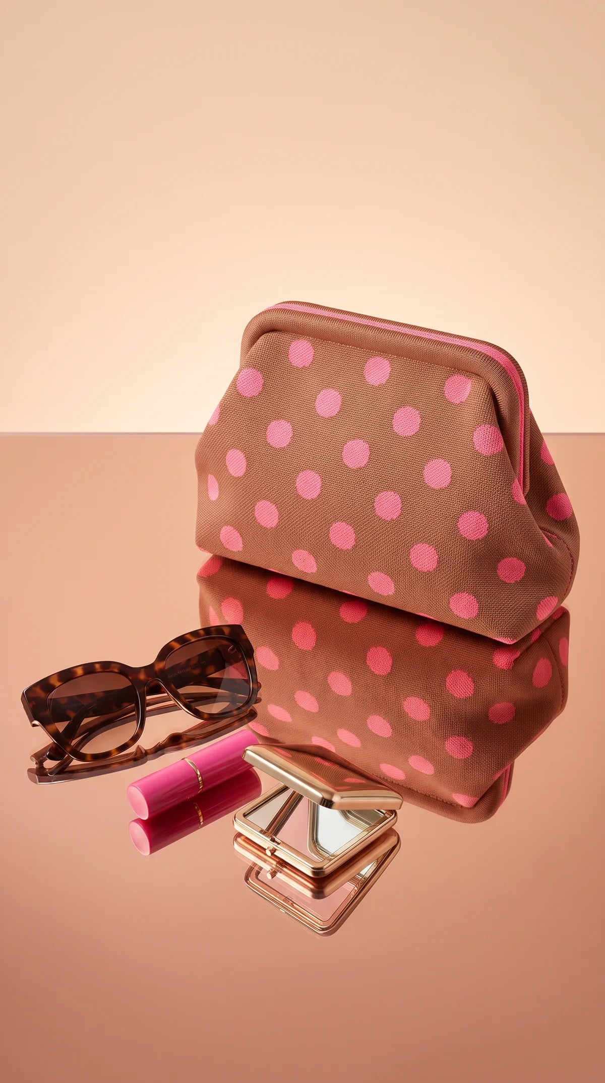 The Chloe - Terracotta / Neon Pink