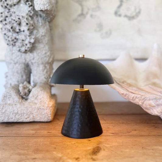 Small  Black Mushroom Lamp