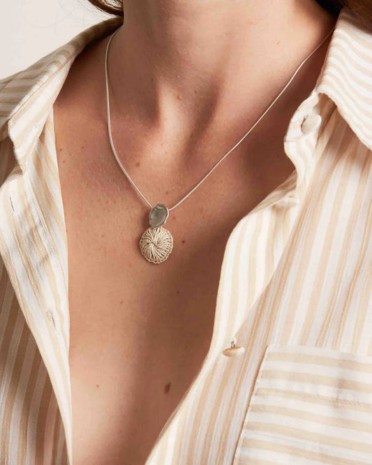 Handwoven Amaki Necklace - Silver