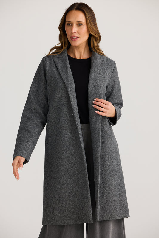 Bella coat - Charcoal Marle