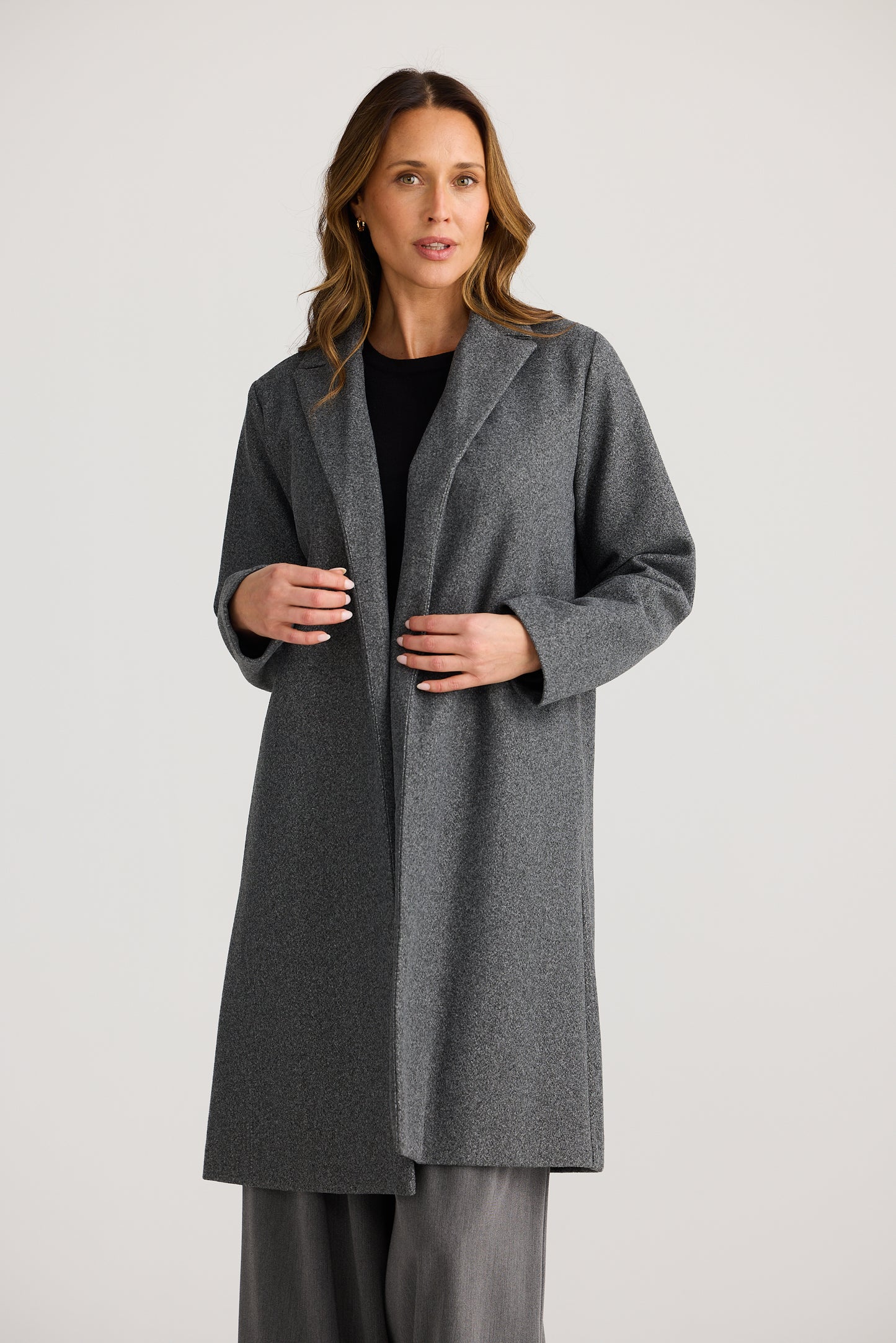 Bella coat - Charcoal Marle