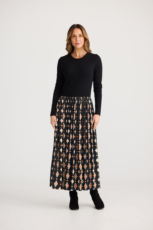 Daphne Dress - Casablanca Tile