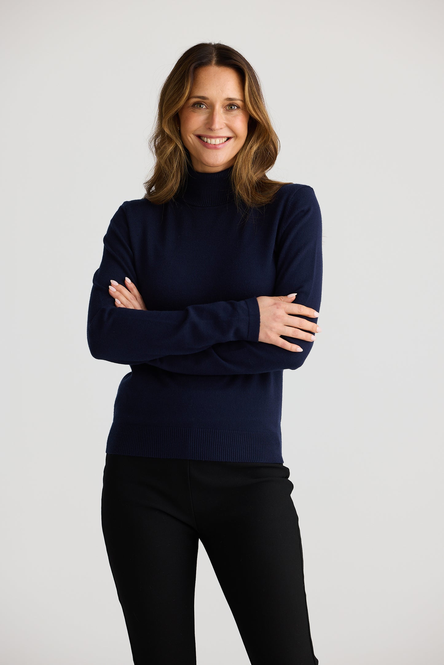 Skye Knit Top - Navy