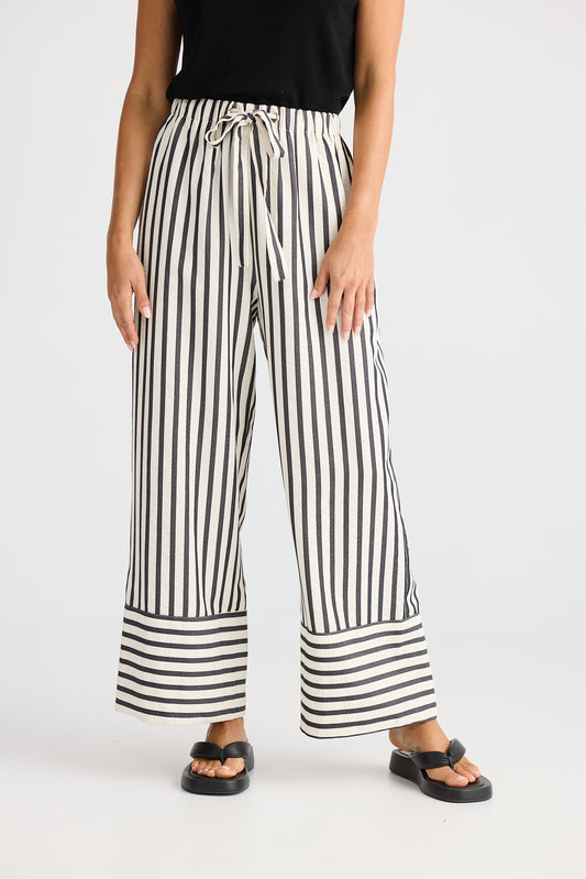 Portia pant - Black Stripe