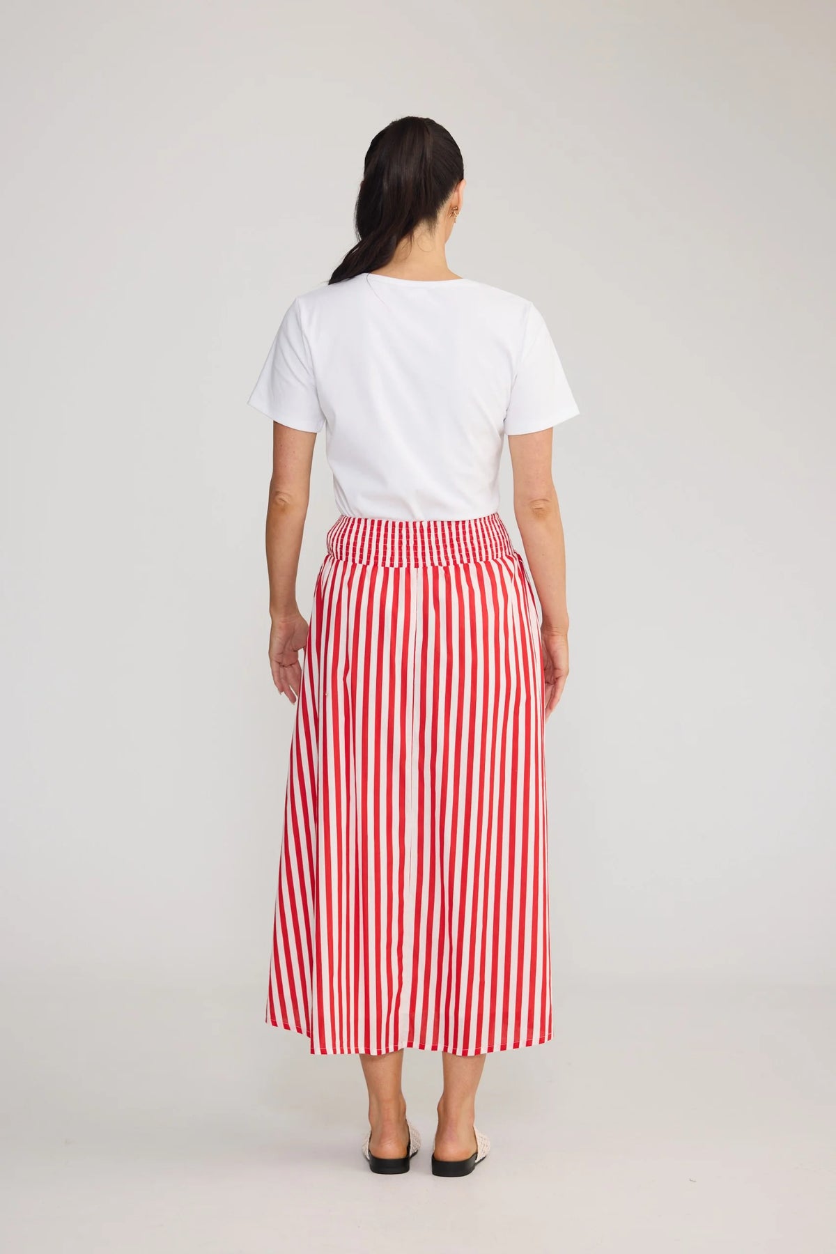 BRAVE + TRUE | Cheryl Skirt - Cherry Stripe