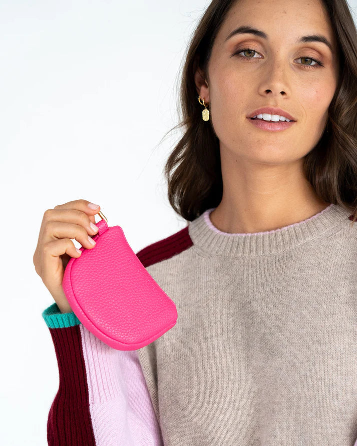 Elms + King Camden Coin Purse - Fuchsia