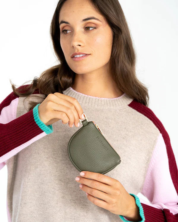 Elms + King Camden Coin Purse - Khaki